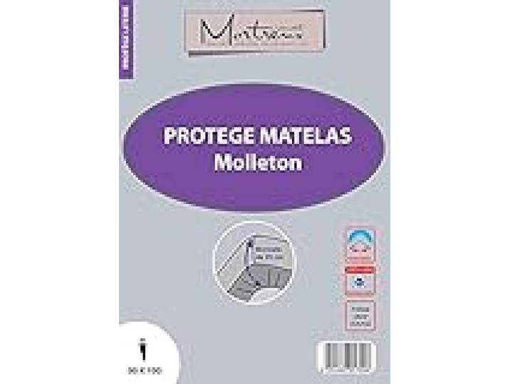 laurentmortreux Protège Matelas Molleton 90x190, Tissus, Blanc
