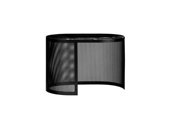 Design Beistell-/ Couchtisch „Pausillus“ mit Marmor Tischplatte Schwarz 55 x 36.5 cm AYTM