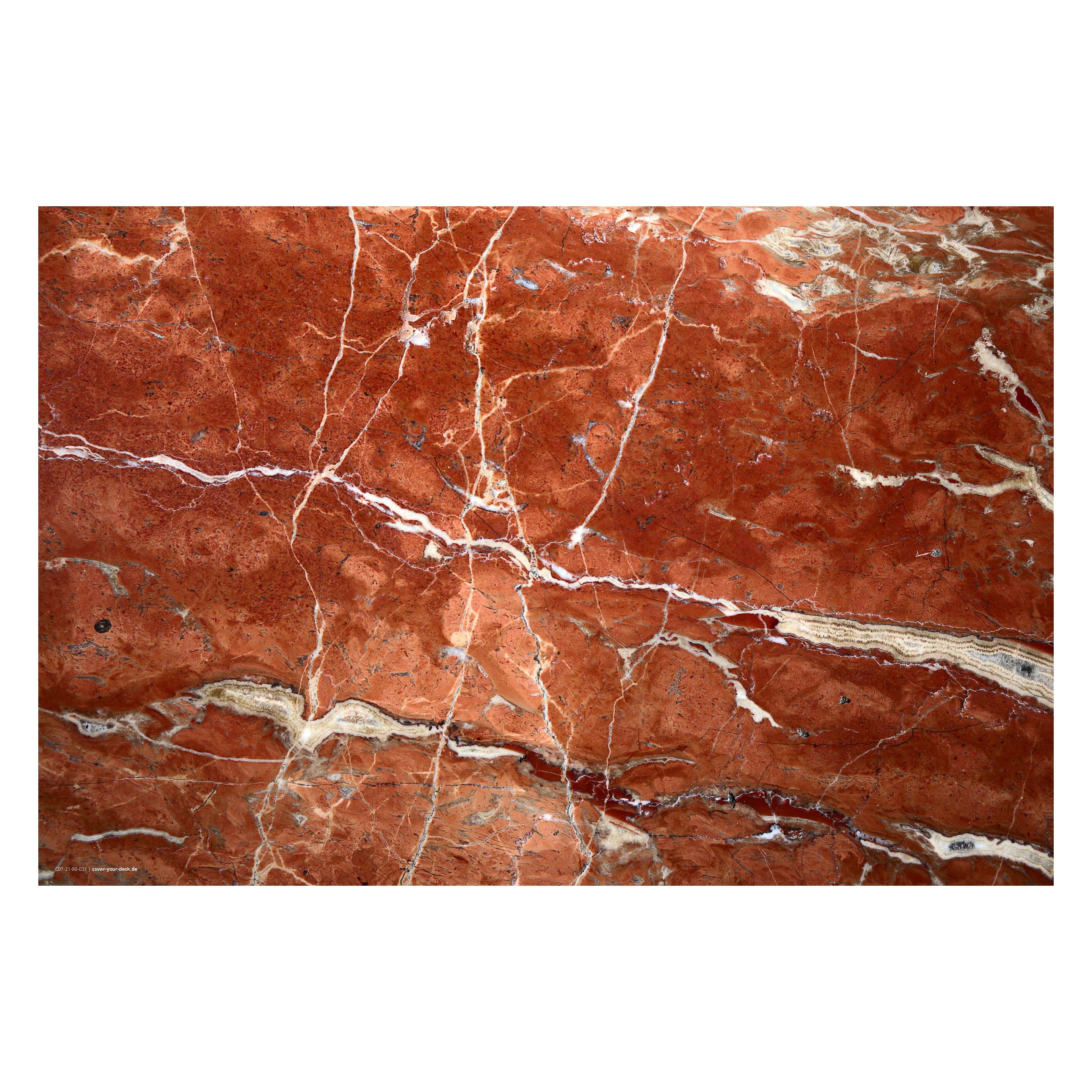 CoverYourDesk Schreibtischunterlage Roter Marmor (21557449)