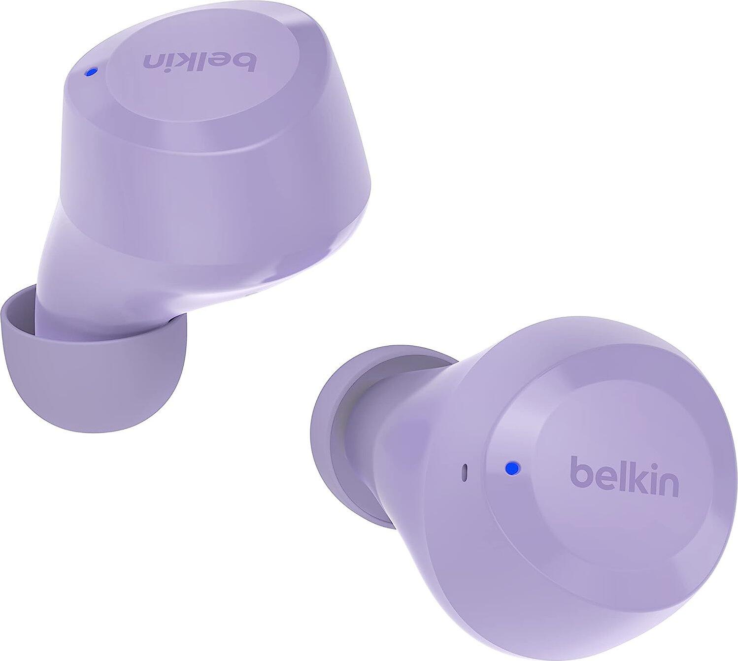 Belkin SoundForm Bolt kabellose In-Ear Kopfhörer mit 2 Mikrofonen, lila AUC009btLV