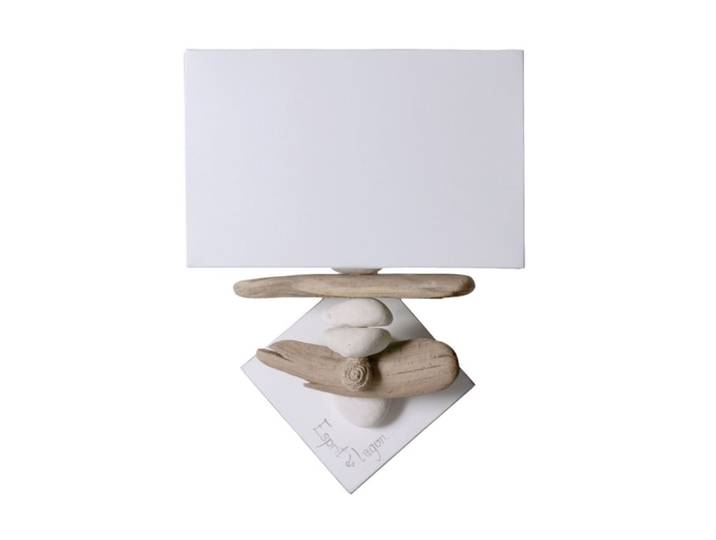 Applique murale en bois blanc