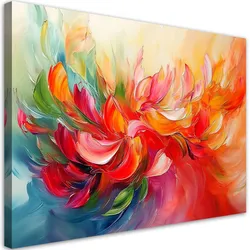 LEINWANDBILD Bunt bemalte Abstraktion 60x40cm