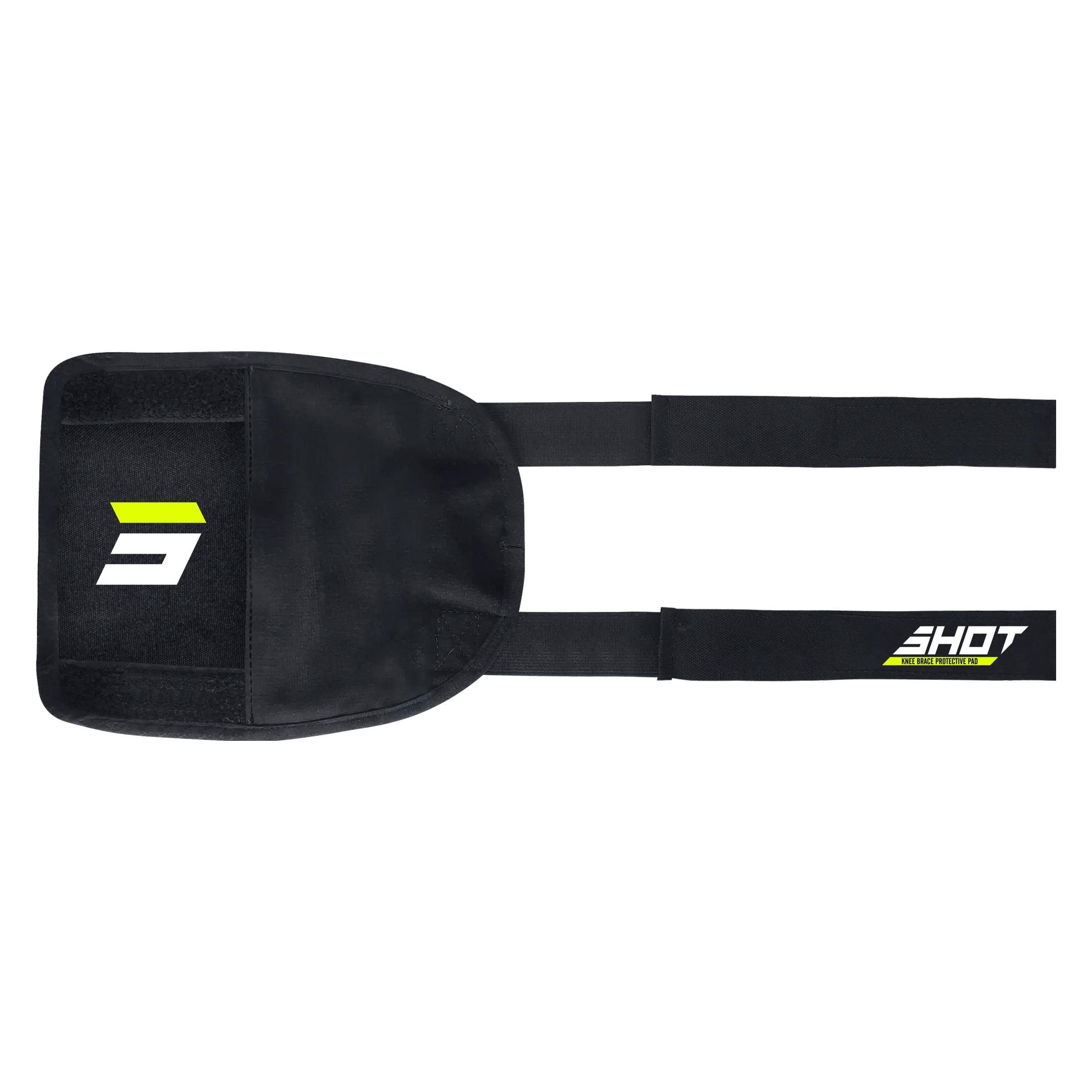 Shot racegear Knieschoner überzug Shot Schwarz Neongelb (One Size, Knieschoner) (A07-25C1-A01-TU)