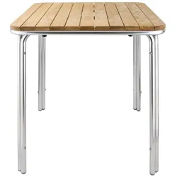 Bolero quadratischer Tisch Eschenholz 4 Beine 70cm