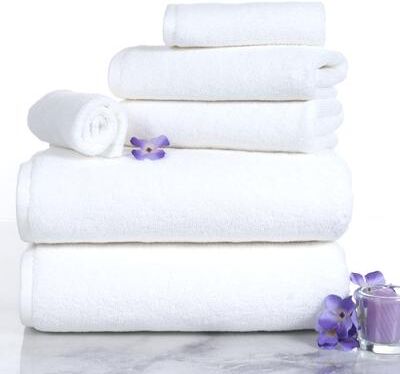 WH White Cotton Zero Twist 6-piece Set