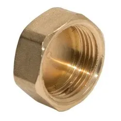 Messing Gewindefitting Kappe 1 1/2"