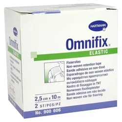 Hartmann Omnifix elastic Fixiervlies, 10 m, hypoallergen - 2,5 cm / Packung = 1 Rolle 2 St