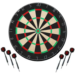 Karella Steeldartboard BullOut inkl. 2 Set Darts