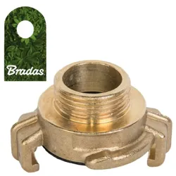 Klauenkupplung GEKA Außengewinde 3/4" Messing Schnellkupplung BRADAS BR-GK111A