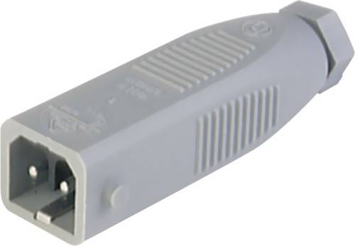 Hirschmann 932 038-106-1 Netz-Steckverbinder STAS Stecker, gerade Gesamtpolzahl: 2 + PE 16A Grau 1St.