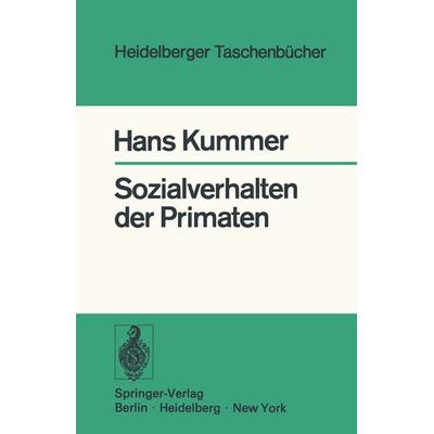 Sozialverhalten der Primaten, Taschenbuch von H. Kummer, Springer Berlin