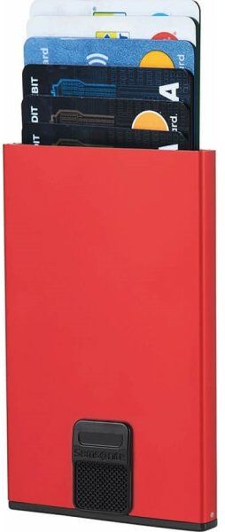 Samsonite Alufit Rfid Card Case Wallet, Rød