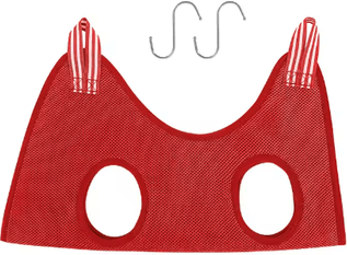 Inspire Picks Pet Grooming Hammock Restraint Bag Anti Scratch Hanging Support For Cats & Dogs red s