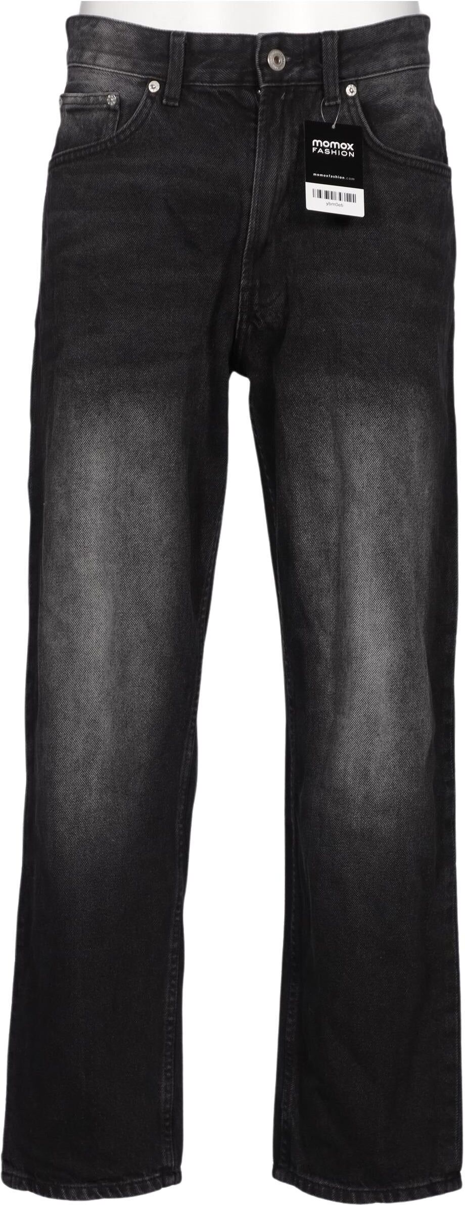 bershka Herren Jeans, Grau, Gr. W31, Baumwolle - Second Hand