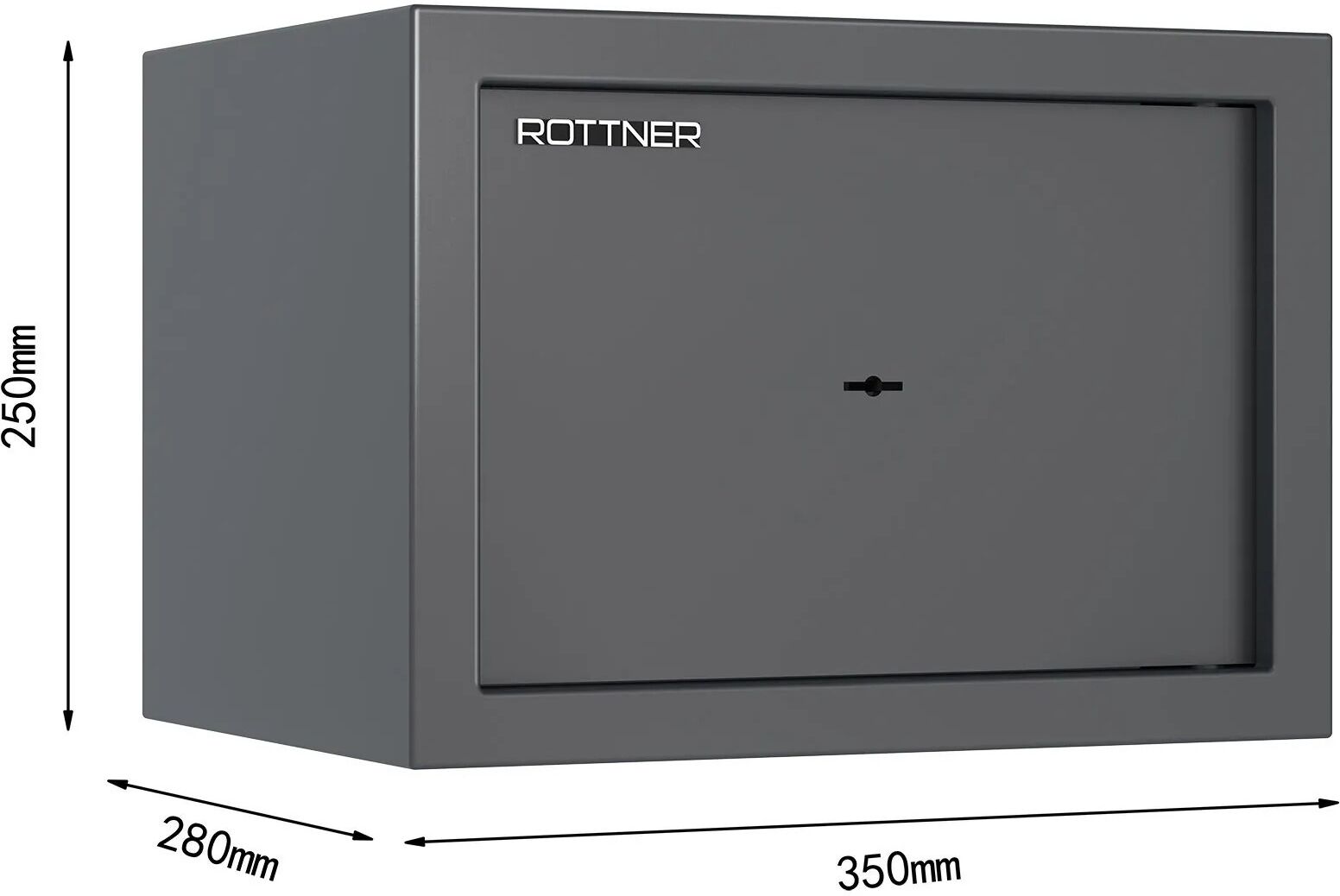 B2B Partner Möbeltresor PRAKTIK 25, mechanisch S1, 250 x 350 x 280 mm, 17 l