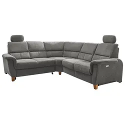 Ecksofa Parole Dunkelgrau Struktur