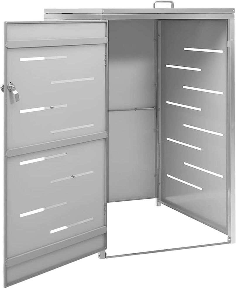 vidaXL Abri pour poubelle 69x77,5x115 cm Inox