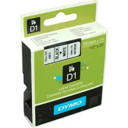 Dymo Label Band D1 45013 (S0720530) schwarz auf weiß  12mm x 7m