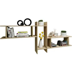 VCM, Regal, Holz Wandregal Sirola Maxi (188 x 20 x 80 cm)