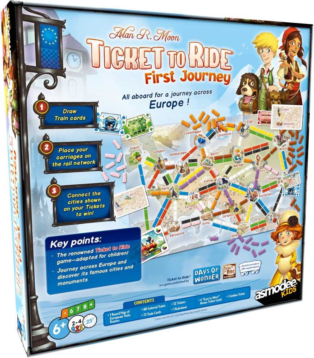 Ticket to Ride: First Journey Europe 2026 Refresh - Board Game - Space Cow