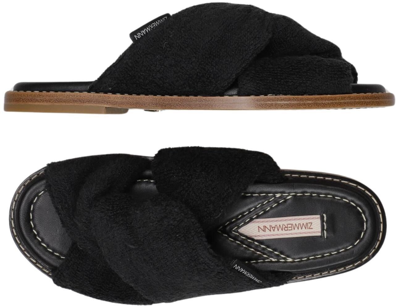Zimmermann Damen Sandalen, Schwarz, Gr. EU 36, kein / Etikett - Second Hand