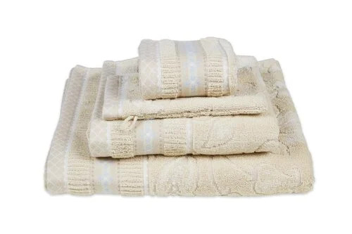 Pip Studio Jasmin Jacquard washandje Zand 16 x 22 cm
