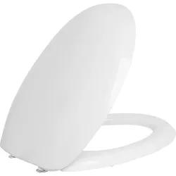 WC-Sitz CLAS+ mit Softclose, aus Duroplast, Weiß