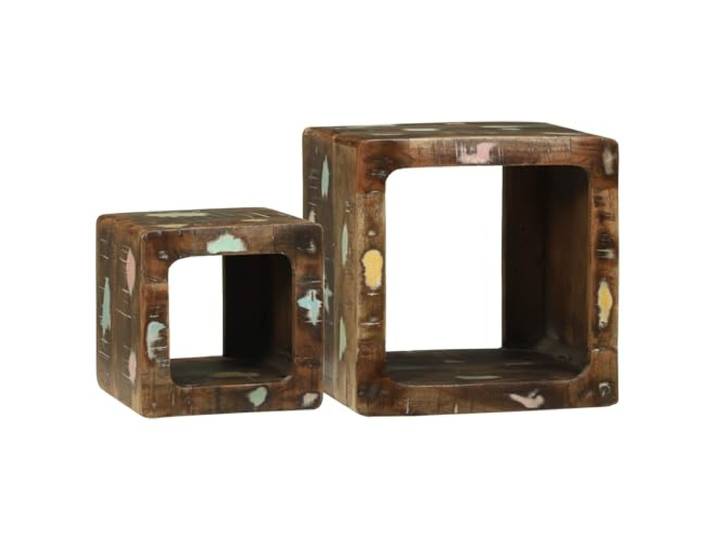 TV Einheiten 2 Stück Mehrfarbig 36 x 30 x 36 cm TV-Ständer Robuste Spanplatte, geräumige Fächer, modernes minimalistisches Design, einfache Montage, Innenanwendung