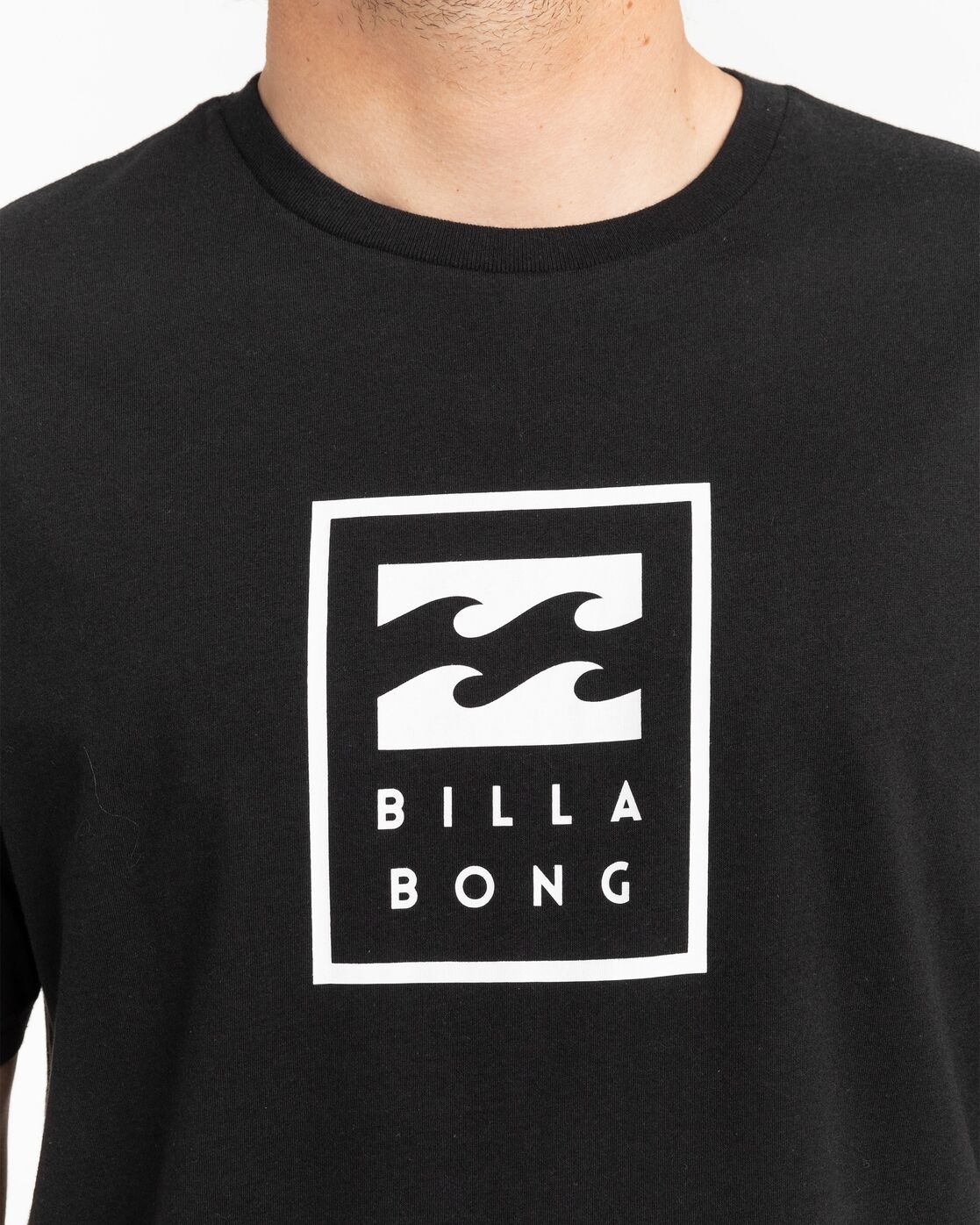 T-Shirt BILLABONG "Unity Stacked", Herren, Gr. L, schwarz, Obermaterial:100% Baumwolle., Shirts T-Shirt schwarz L