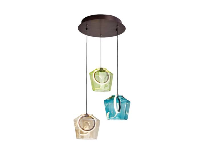 LED Design Pendellampe „Ingrid“ 3-flammig Multicolor Schuller