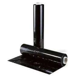 Transpak, Verpackungsmaterial, Handstretchfolie Breite 500mm Länge 300m schwarz blickdicht Stärke 23μ (6 Stk.)