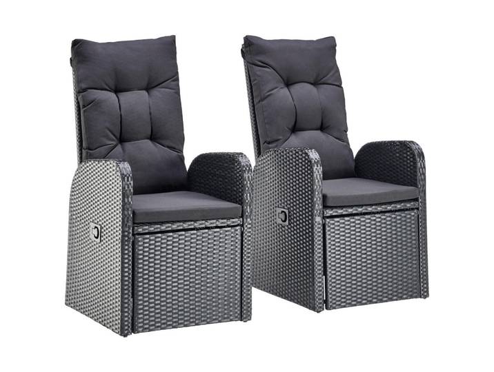 Ambia Garden Loungesessel, Schwarz, Metall, Kunststoff, Füllung: Schaumstoff, 57x105x73 cm, Loungemöbel, Loungesessel
