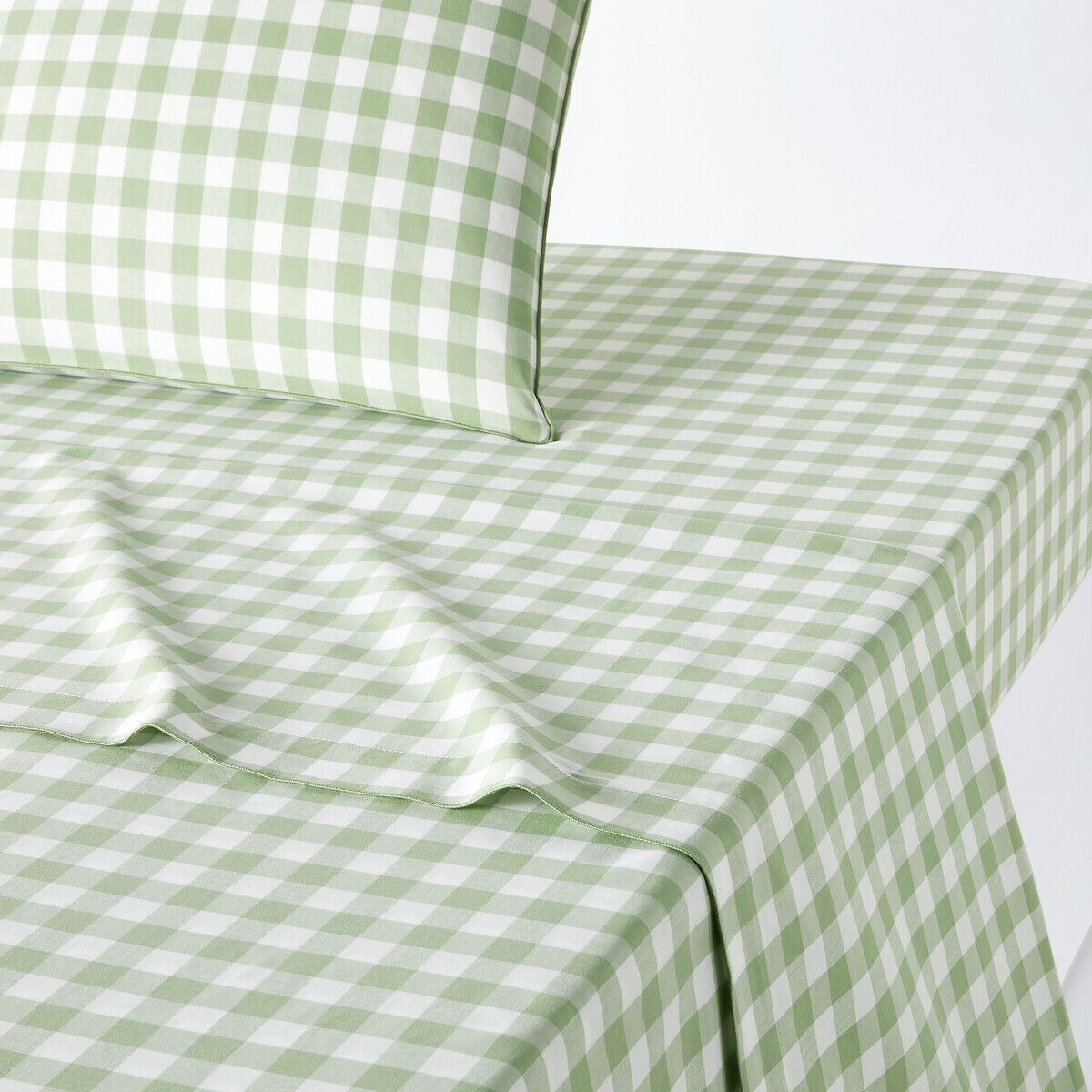 LA REDOUTE INTERIEURS Drap plat coton, Veldi vert