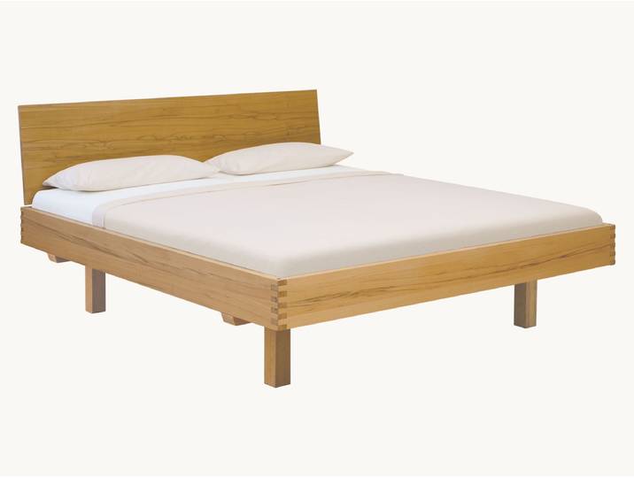 Massivholzbett Verona - Buche bianco - 39 cm - 140x200 cm - durchgehend