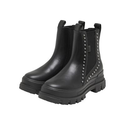 Stiefel BUFFALO "Buffalo ASPHA CHELSEA STUD - VEGAN NAPPA", Damen, Gr. 37, schwarz, Polyurethan, unifarben, Schuhe Stiefel