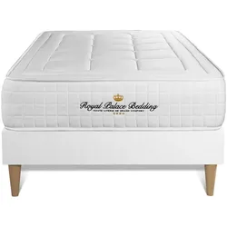 BETT Balmoral Memory-Schaum 90 x 200 cm h3 - Kit Bettgestell Weiß