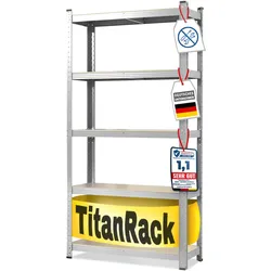 karatcommercial Schwerlastregal Grizzly   Verzinkt   Höhe: 200 cm   Breite: 100 cm