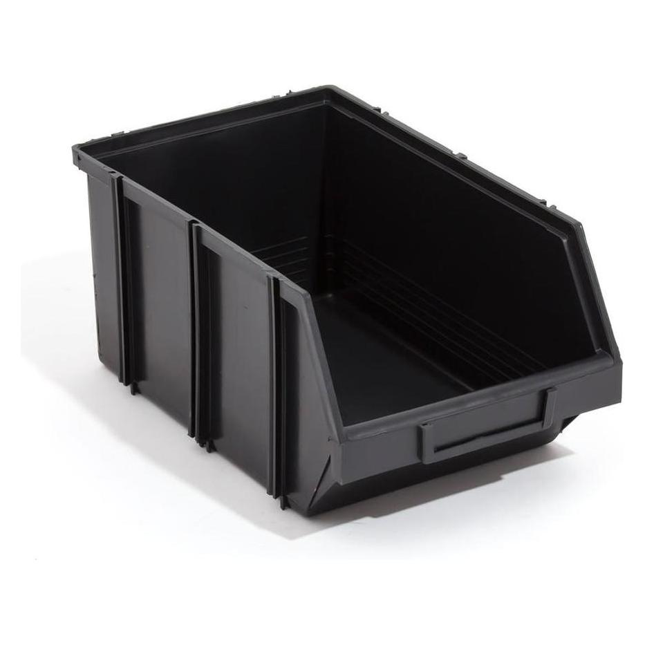 Qbrick Stapelbox Stapelboxen Sichtlagerkästen Kunststoff PP Plast 350x210x160 Modulbox Gr. 3 schwarz (24939304)