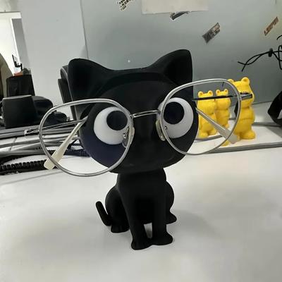Uplift Essentials 3D Printed Cat Glasses Holder Charming Desktop Organizer & Unique Home Decor Accent 3D Printed Cat Glasses Holder Charming Desktop Organizer & Unique Home Decor Accent