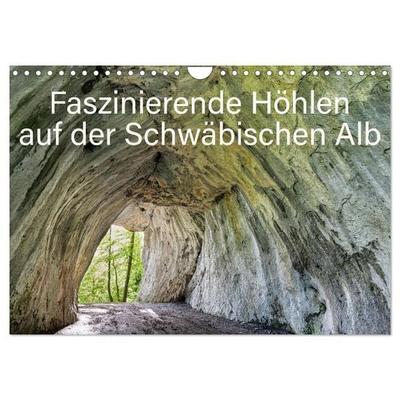 Faszinierende Höhlen auf der Schwäbischen Alb (Wandkalender 2027 DIN A4 quer), CALVENDO Monatskalender