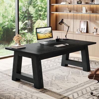 YUZHOU "Large Office Computer Desk, 70.8"" Executive Desk, Modern Workstation Writing Table"
