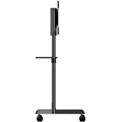 StarTech TV-Wagen - TV Ständer mit Rollen für 37-70 Zoll VESA-Displays () - TV-Ständer mit Regal & Ablagefach (70 kg, 37" - 70"), TV Ständer, Schwarz