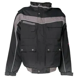 Winter Blouson "PLALINE" - 4XL - schwarz/zink