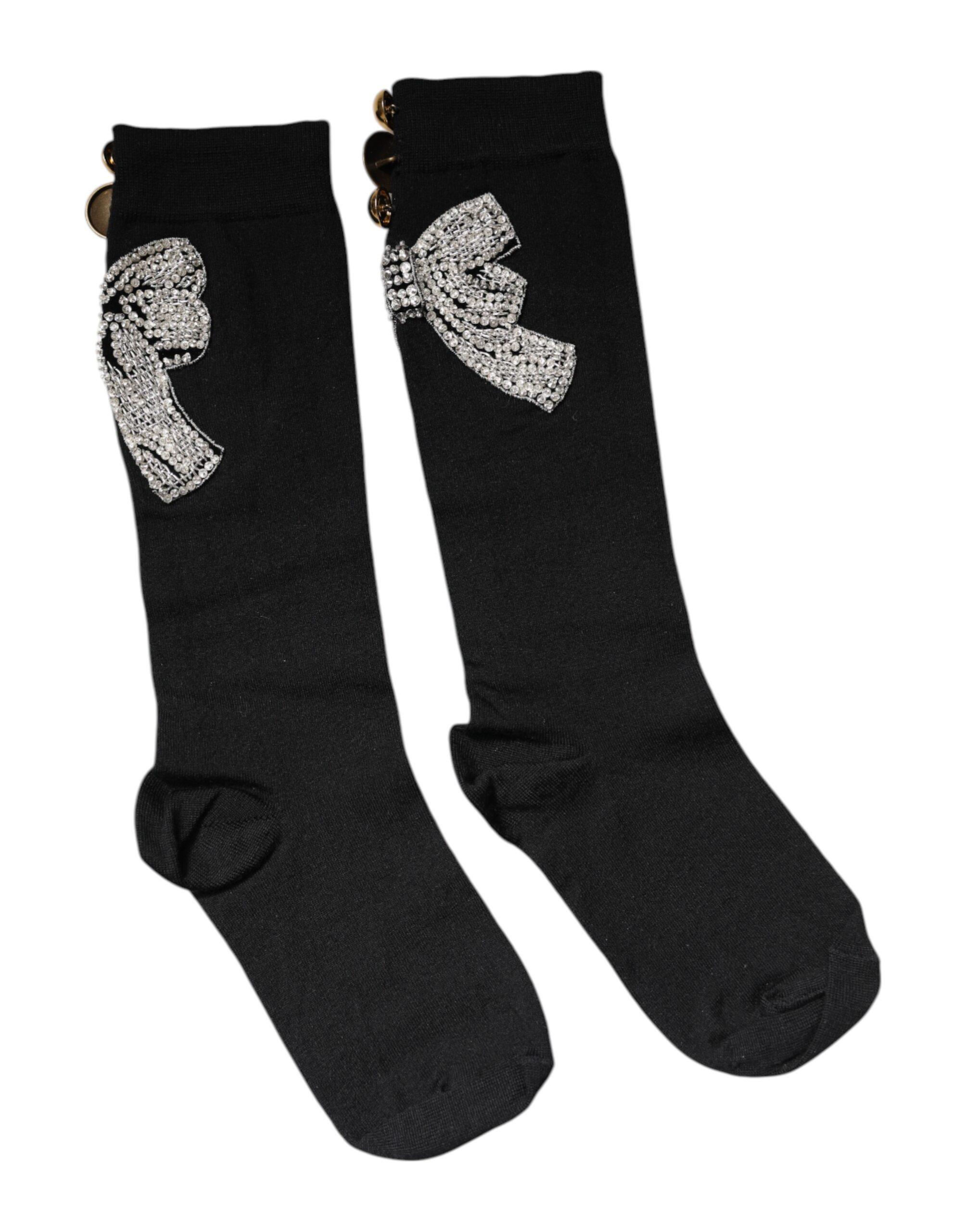 Strass Schleifen Kniestrümpfe