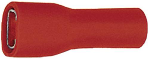 Klauke 8201V Flachsteckhülse Steckbreite: 2.8mm Steckdicke: 0.5mm 180° Vollisoliert Rot
