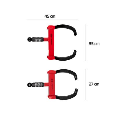 HEYNER Radkralle ausziehbar L mit Zahlenschloss 850500