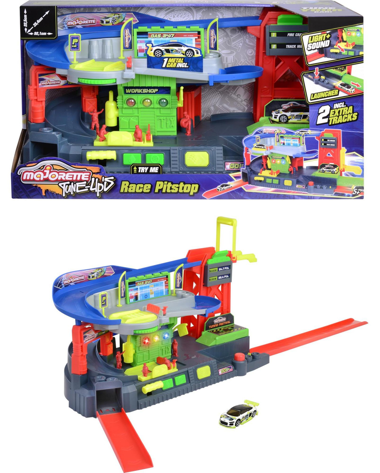 Simba Toys Pitstop voor raceauto's in meerdere kleuren