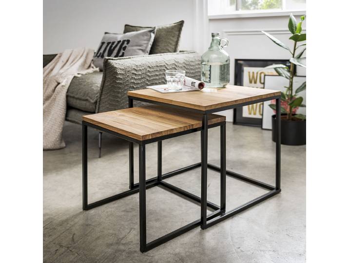 Concept BAJO Beistelltisch 2er Set Eiche