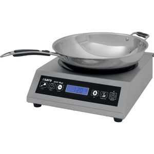 Saro Kochplatte 360-3000, Induktionswok, Induktions-Einzelkochplatte, inkl. Wok, 3500 W