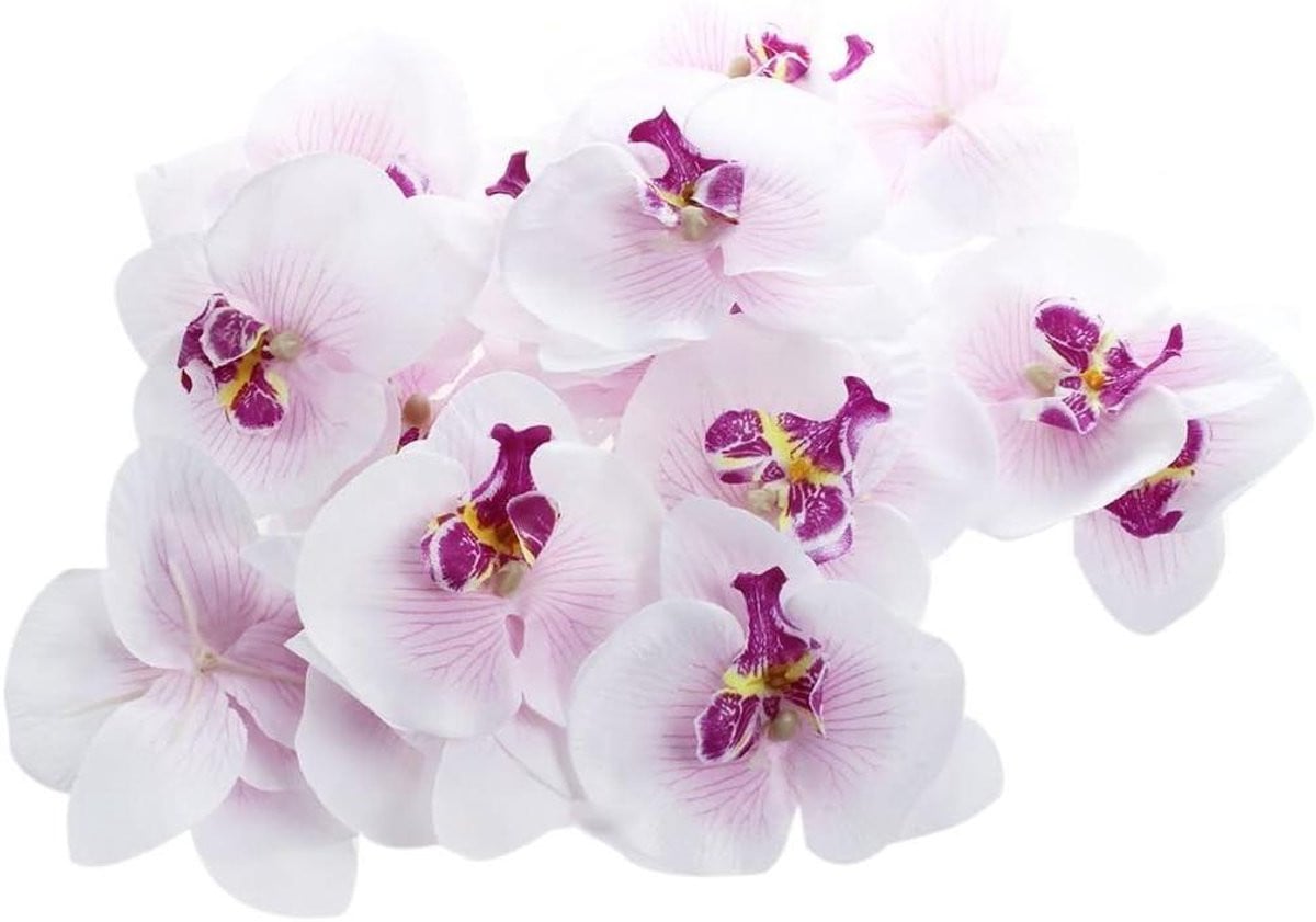 Realistische kunst orchidee met vlinders voor decoratie, 9 cm